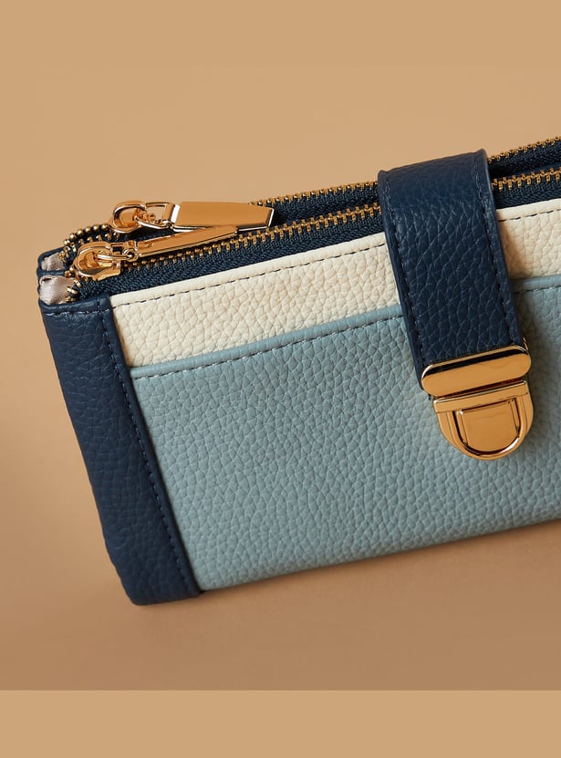 GINGER Colourblocked Bi-Fold Wallet