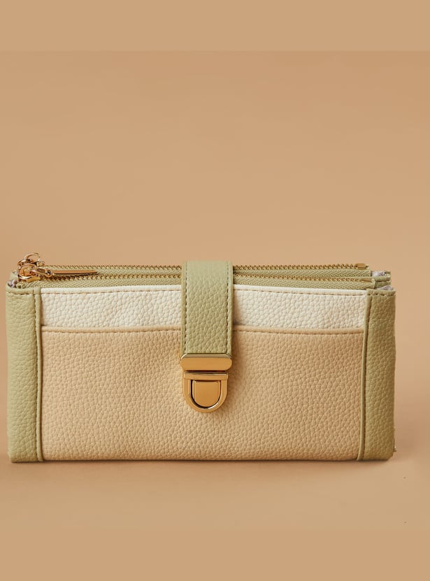GINGER Colourblocked Bi-Fold Wallet