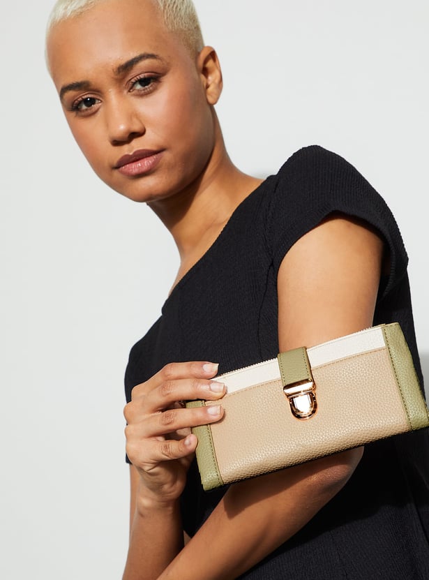 GINGER Colourblocked Bi-Fold Wallet