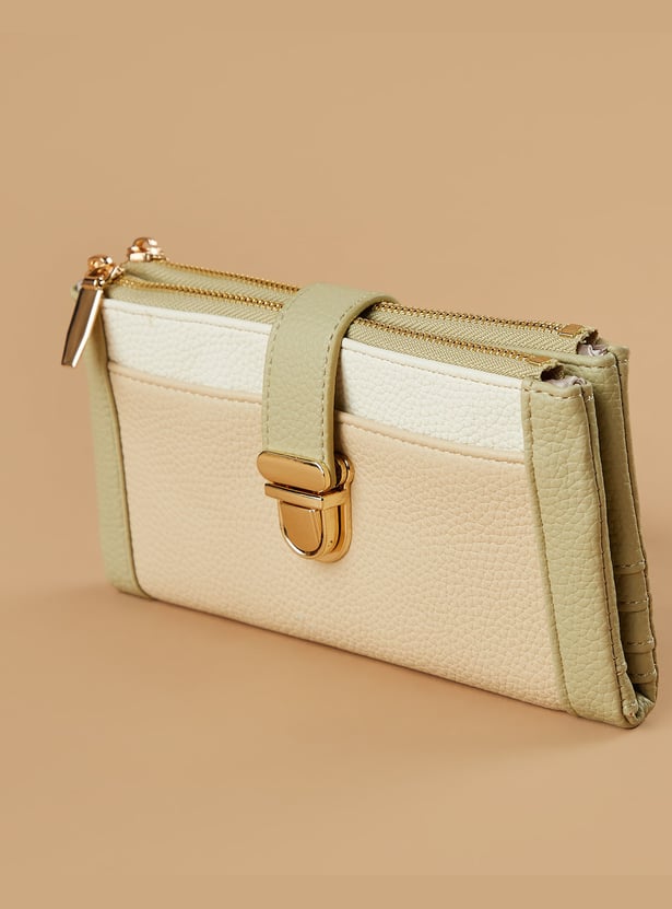 GINGER Colourblocked Bi-Fold Wallet