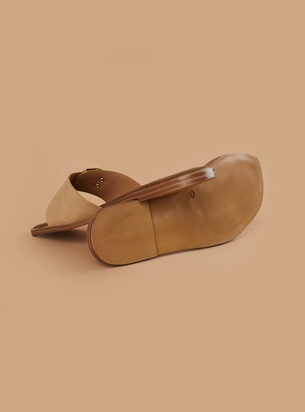 GINGER Buckle Accent Flats