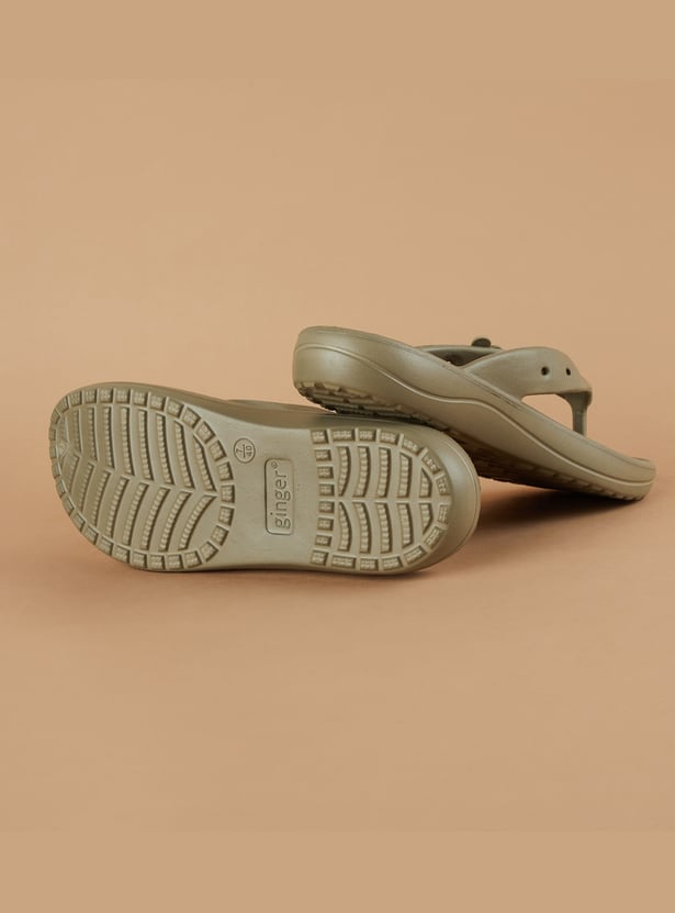 GINGER Applique Flip-Flops