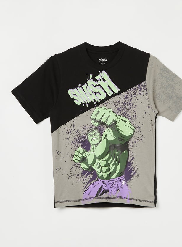 KIDSVILLE Boys Hulk Print T-shirt