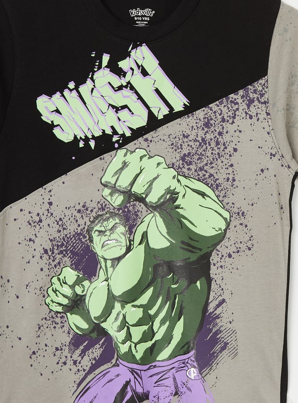 KIDSVILLE Boys Hulk Print T-shirt