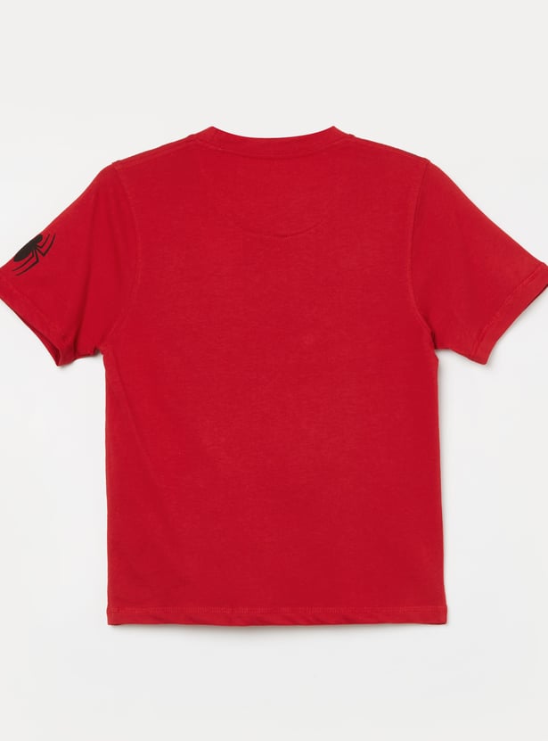 KIDSVILLE Boys Spiderman Print T-shirt