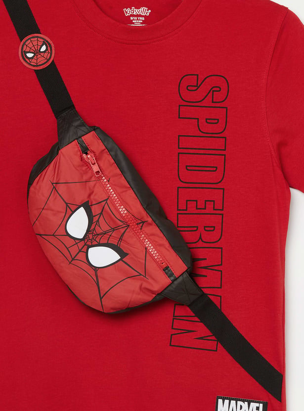 KIDSVILLE Boys Spiderman Print T-shirt