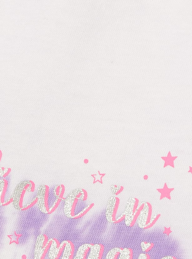 KIDSVILLE Girls Tie & Dye Printed Shorts
