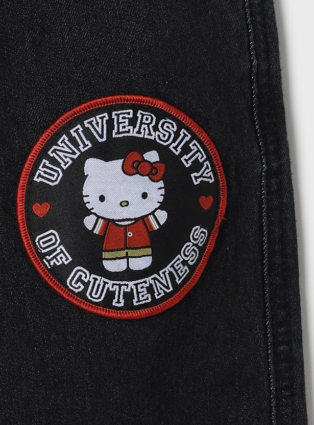 KIDSVILLE Girls Hello Kitty Print Jeans