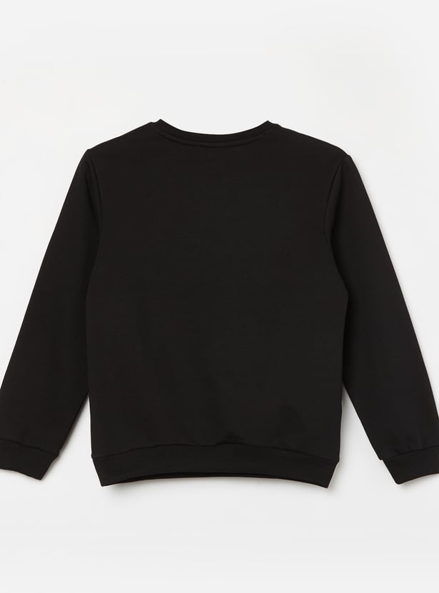 FAME FOREVER Girls Mickey Mouse Print Sweatshirt