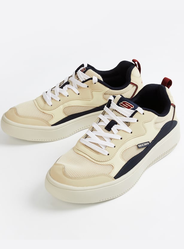SKECHERS Sport Court 92 Mesh Panelled Sports Shoes