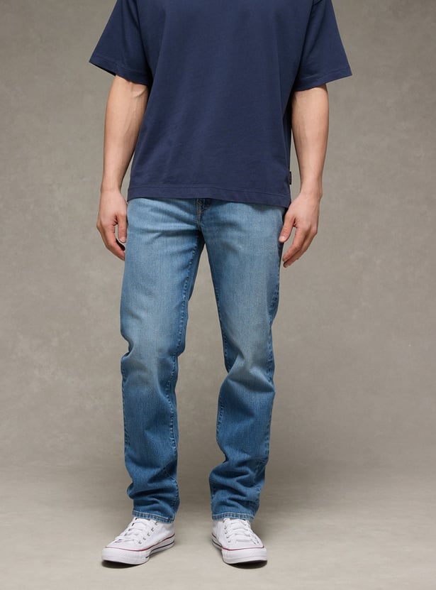 AMERICAN EAGLE Washed Slim Straight Jeans