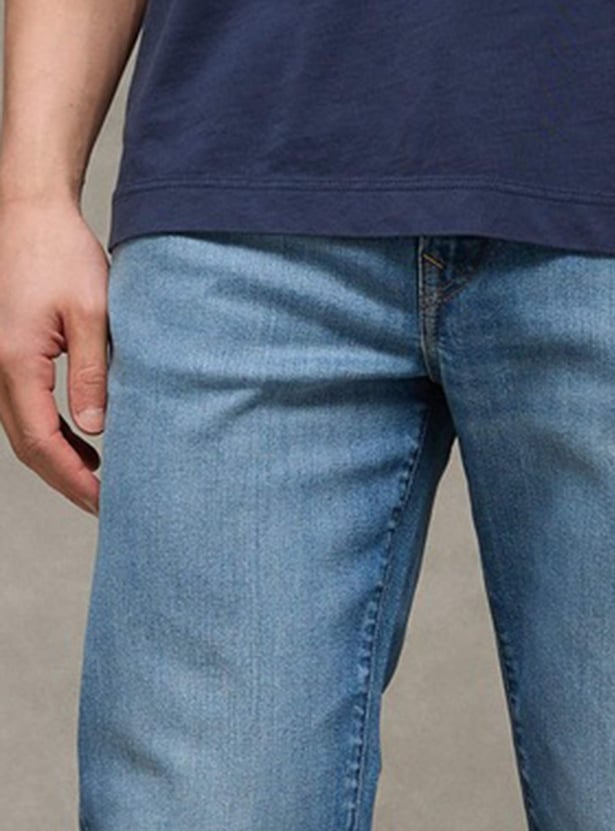 AMERICAN EAGLE Washed Slim Straight Jeans
