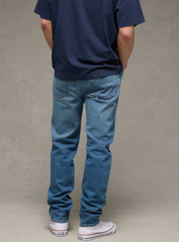 AMERICAN EAGLE Washed Slim Straight Jeans