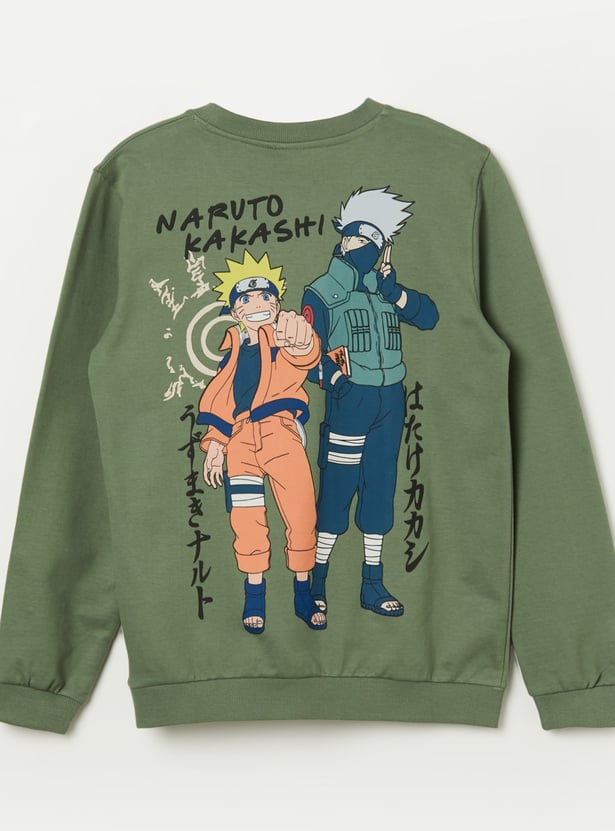 FAME FOREVER Boys Naruto Print Sweatshirt