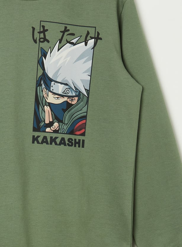 FAME FOREVER Boys Naruto Print Sweatshirt