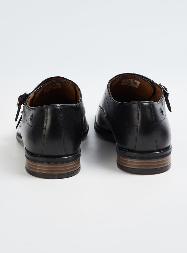 HUSH PUPPIES Solid Monk Shoes