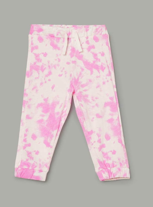 JUNIOR BABY Girls Printed Joggers - Pack of 2