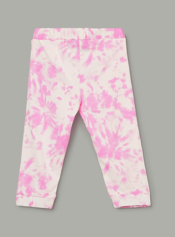 JUNIOR BABY Girls Printed Joggers - Pack of 2