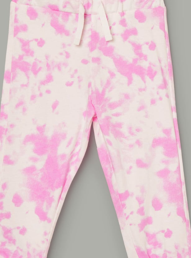JUNIOR BABY Girls Printed Joggers - Pack of 2