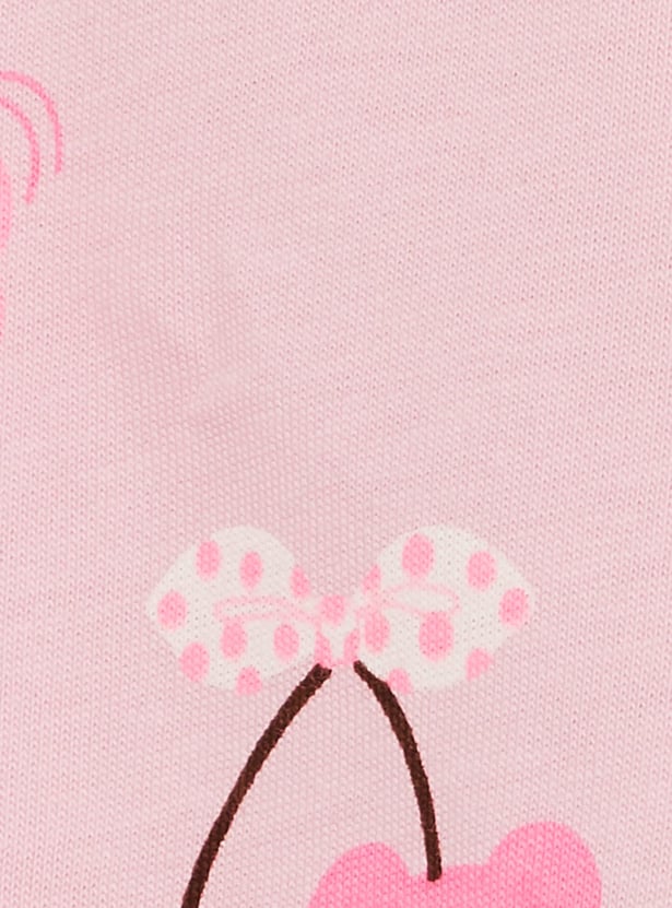 JUNIOR BABY Girls Printed Joggers - Pack of 2