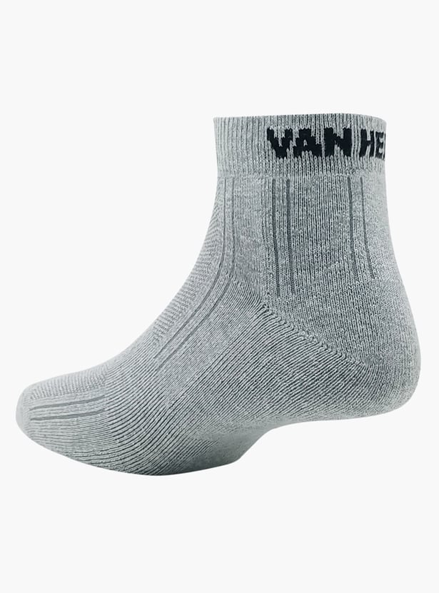 VAN HEUSEN Solid Ankle Length Socks - Pack of 3