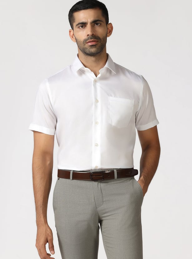 BLACKBERRYS Solid Slim Fit Formal Shirt