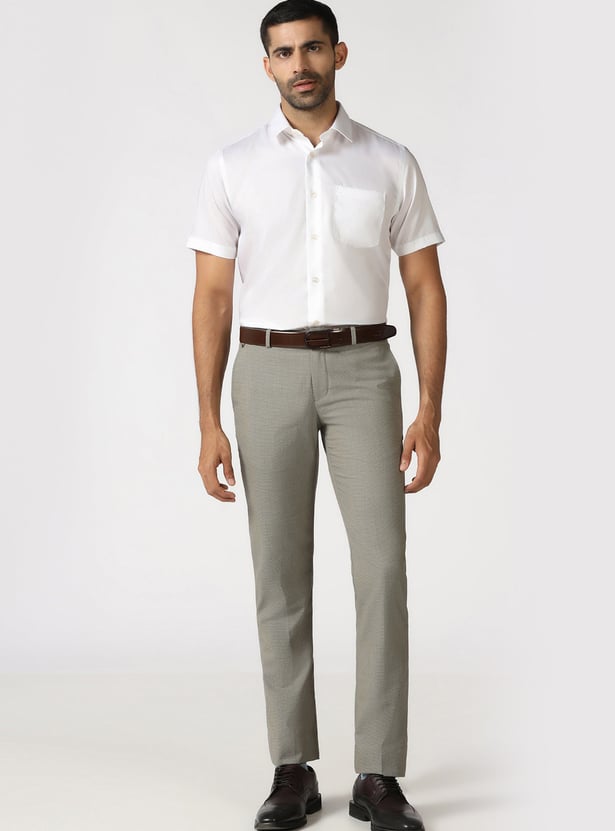 BLACKBERRYS Solid Slim Fit Formal Shirt