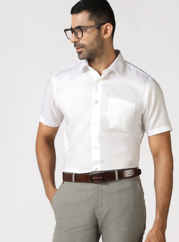BLACKBERRYS Solid Slim Fit Formal Shirt