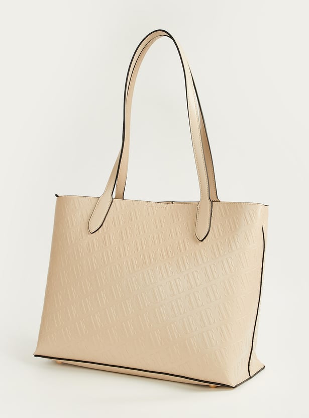 ELLE Embossed Shoulder Bag