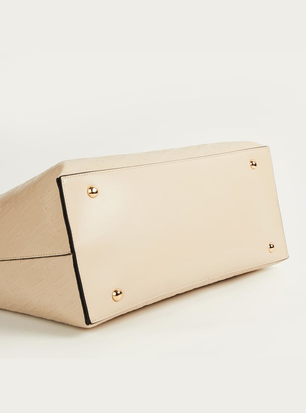 ELLE Embossed Shoulder Bag