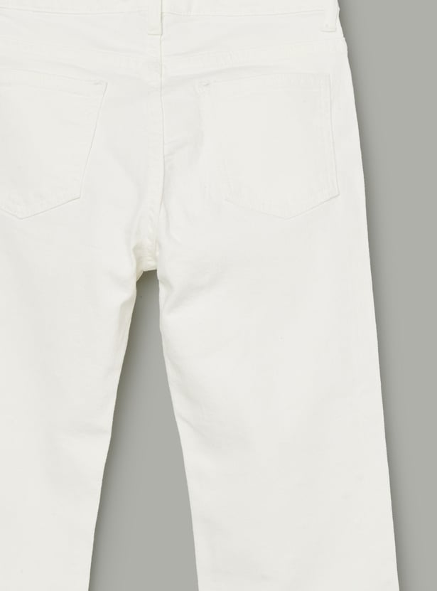 FAME FOREVER Girls Embellished Flared Jeans