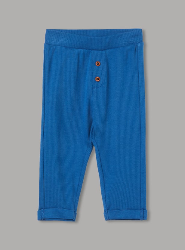 JUNIOR BABY Boys Colourblocked Bodysuit with Trousers
