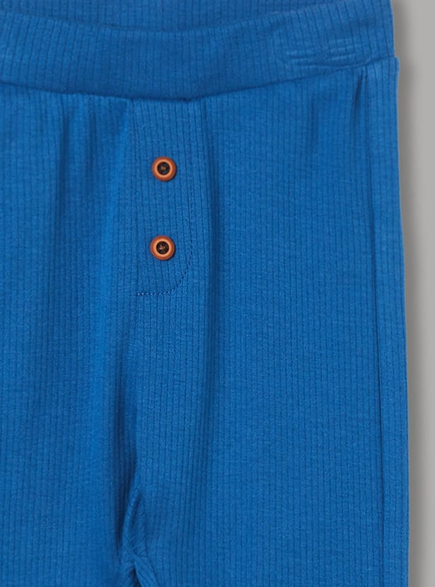 JUNIOR BABY Boys Colourblocked Bodysuit with Trousers