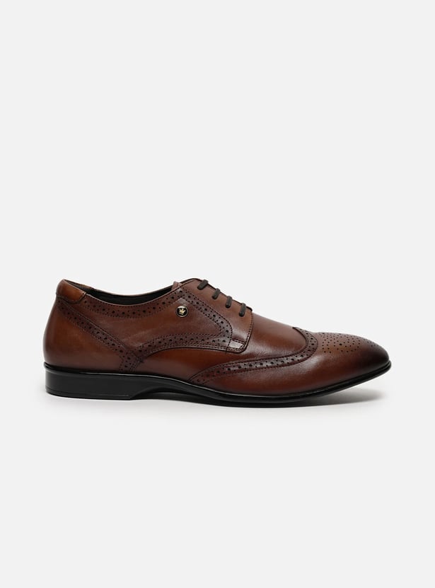 LOUIS PHILIPPE Textured Formal Derbys