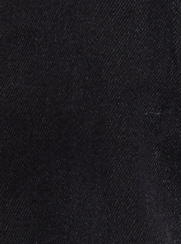 GINGER Washed Wide Leg Jeans