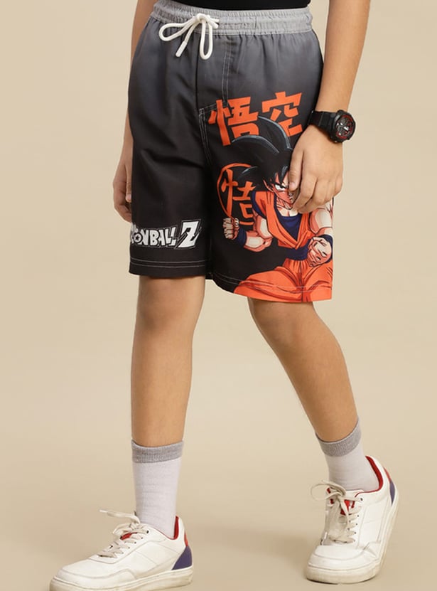 KIDSVILLE Boys Dragon Ball Z Print Shorts