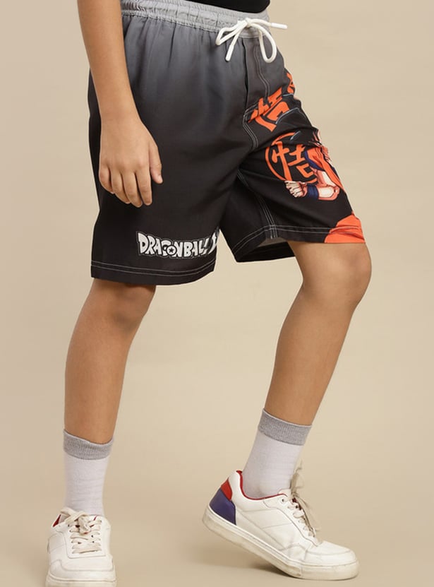 KIDSVILLE Boys Dragon Ball Z Print Shorts