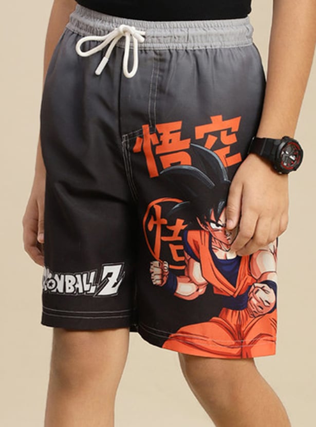 KIDSVILLE Boys Dragon Ball Z Print Shorts