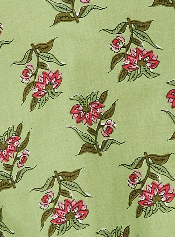 MELANGE Floral Print Straight Kurta