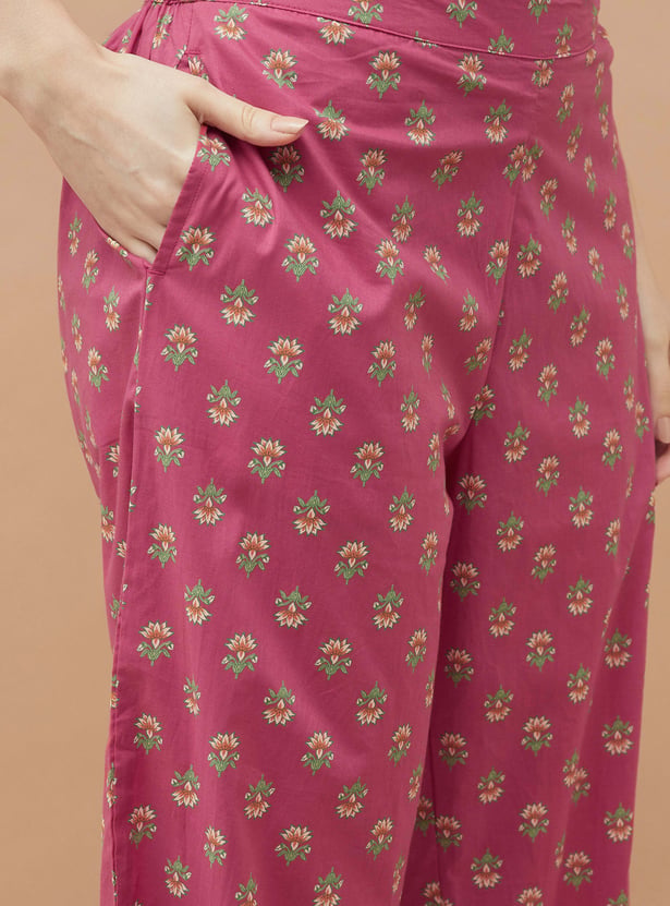 MELANGE Floral Print Kurta Set