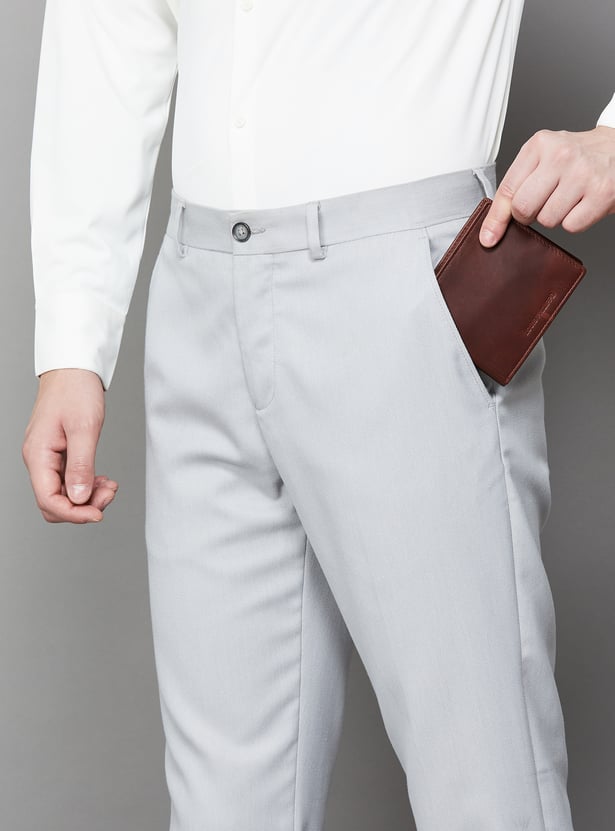LOUIS PHILIPPE Solid Bi-Fold Wallet