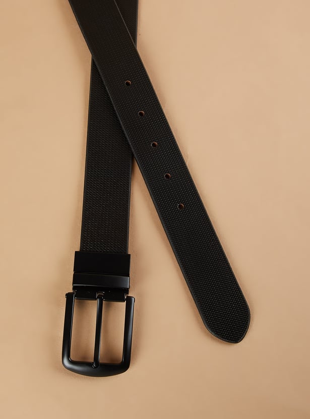 CODE Textured Leather Reversible Belt