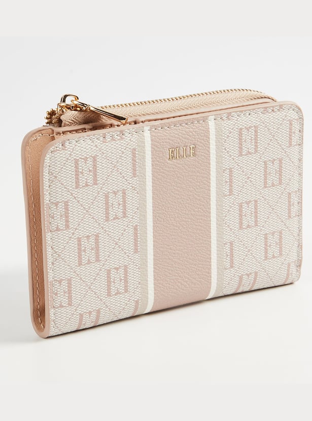 ELLE Monogram Zip-Around Wallet