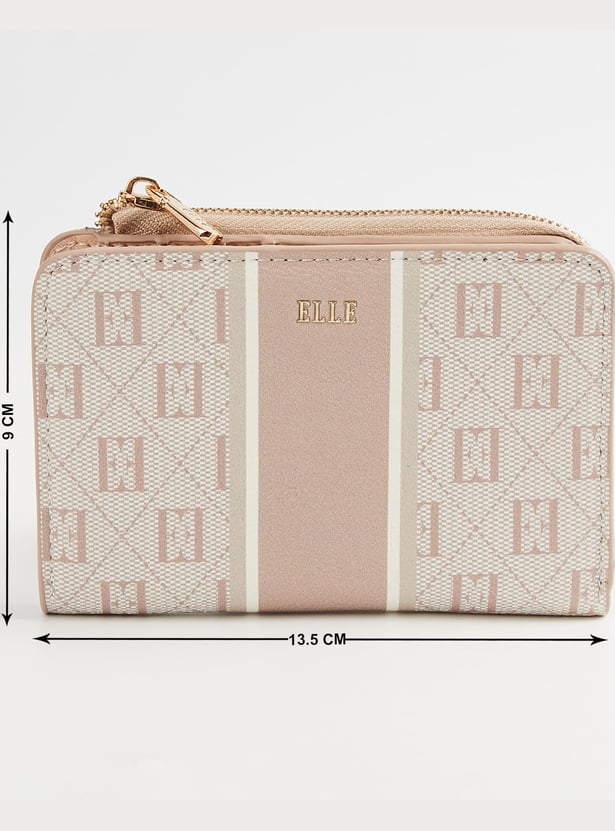 ELLE Monogram Zip-Around Wallet