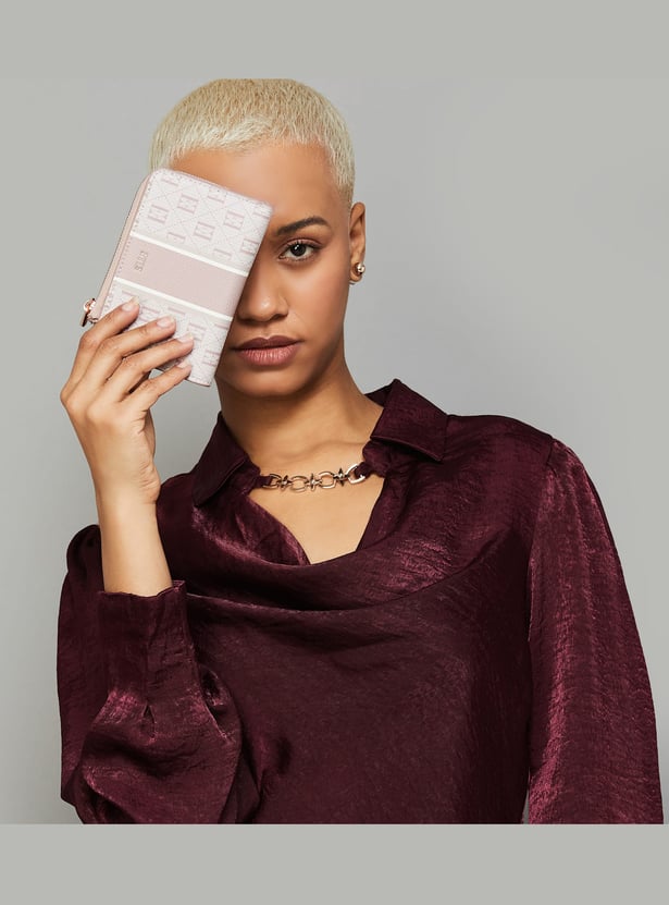 ELLE Monogram Zip-Around Wallet