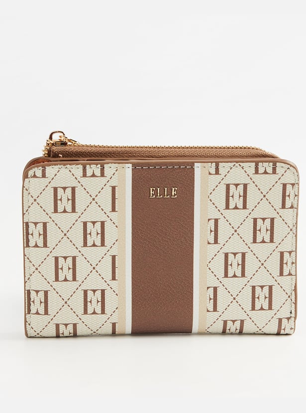 ELLE Monogram Zip-Around Wallet