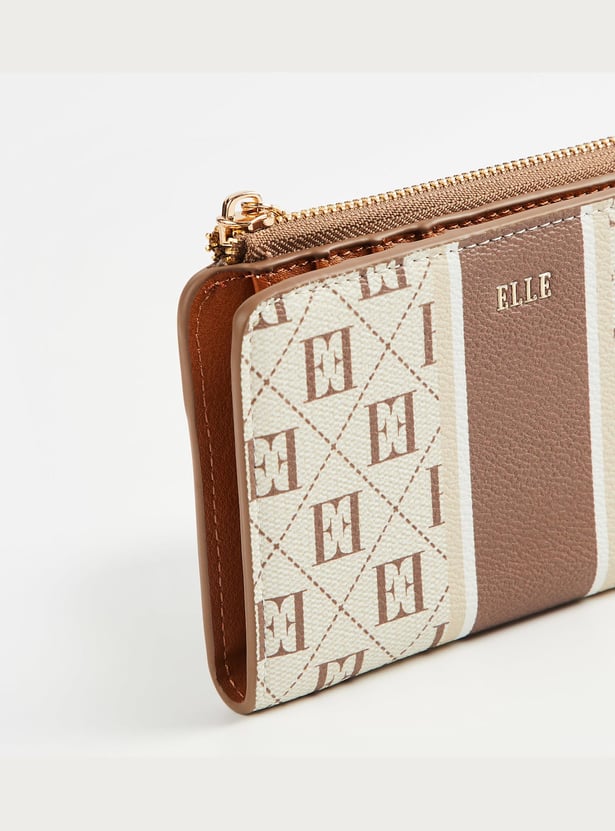 ELLE Monogram Zip-Around Wallet