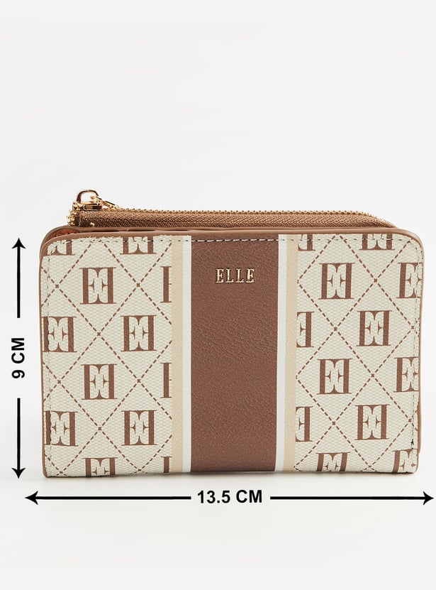 ELLE Monogram Zip-Around Wallet