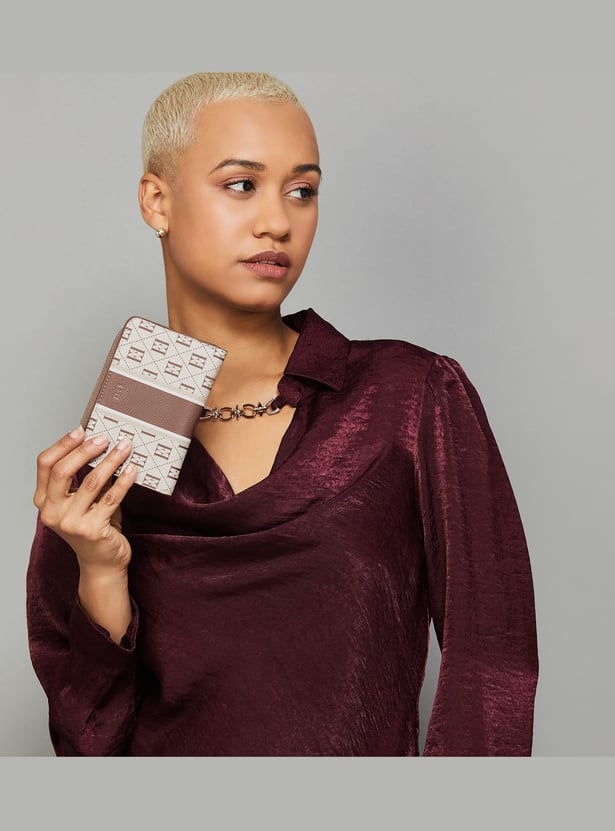 ELLE Monogram Zip-Around Wallet