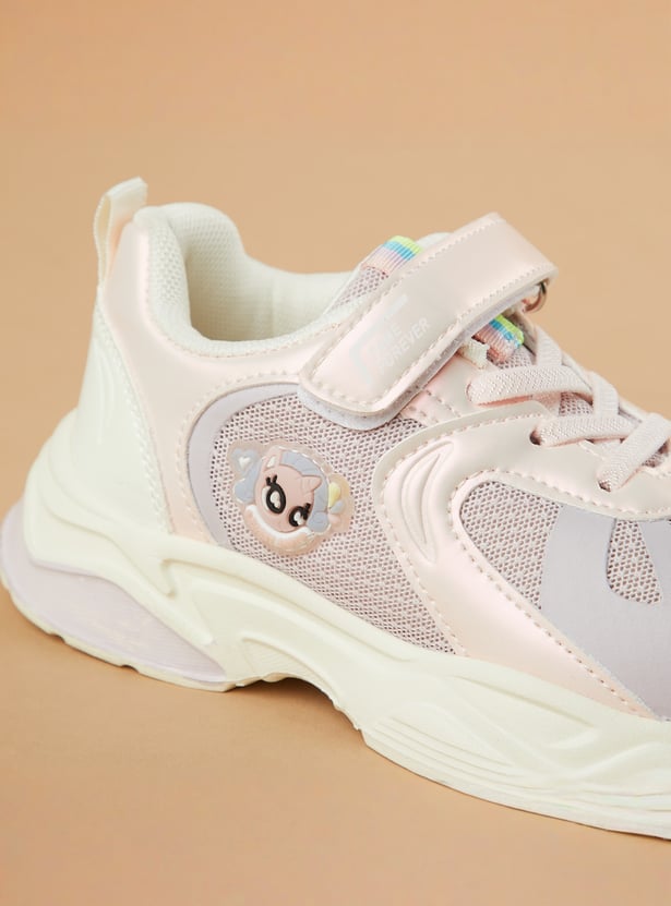 FAME FOREVER Girls Panelled Sneakers